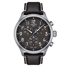 Load image into Gallery viewer, Tissot Chrono XL Vintage Quartz Black Dial Black Leather Strap Watch For Men - T116.617.16.062.00