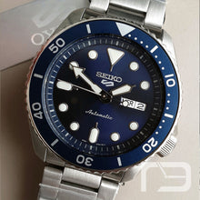 Load image into Gallery viewer, Seiko 5 Sports Automatic Analog Blue Dial Silver Steel Strap Watch For Men - SRPD51K1