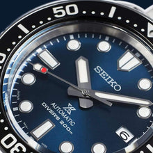 Load image into Gallery viewer, Seiko Prospex Sea Automatic Diver Green Dial Silver Steel Strap Watch For Men - SPB187J1