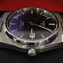 Load image into Gallery viewer, Tissot Powermatic 80 Automatic Gradient Blue Dial Silver Steel Strap Watch for Men - T137.407.11.051.01