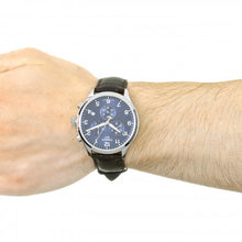 Load image into Gallery viewer, Tissot Chrono XL Classic Blue Dial Brown Leather Strap Watch For Men - T116.617.16.047.00
