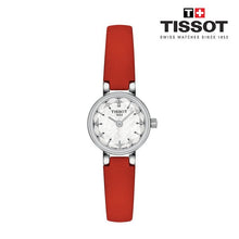 Load image into Gallery viewer, Tissot Lovely Round Mother of Pearl Dial Red Leather Strap Watch for Women - T140.009.16.111.00