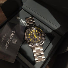 Load image into Gallery viewer, Tag Heuer Formula 1 Chronograph Grey Dial Silver Steel Strap Watch for Men - CAZ101AG.BA0842