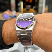 Load image into Gallery viewer, Tissot Powermatic 80 Automatic Gradient Blue Dial Silver Steel Strap Watch for Men - T137.407.11.051.01
