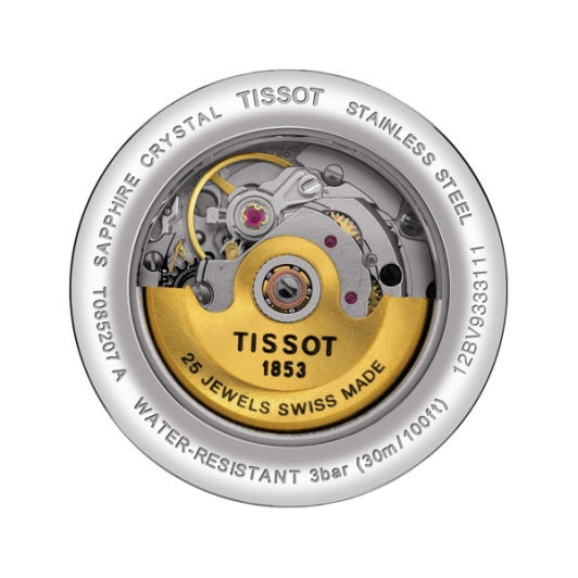 Tissot T Classic Carson White Dial Brown Leather Strap Watch For Women - T085.207.36.013.00