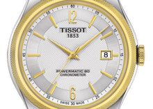 Load image into Gallery viewer, Tissot Ballade Powermatic 80 Chronometer Silver Dial Two Tone Steel Strap Watch For Men - T108.408.22.037.00