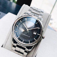Load image into Gallery viewer, Tissot Luxury Powermatic 80 Black Dial Silver Steel Strap Watch for Men - T086.407.11.201.02