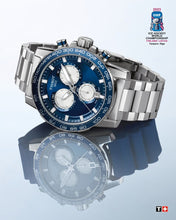 Load image into Gallery viewer, Tissot Supersport Chrono Blue Dial Silver Steel Strap Watch For Men - T125.617.11.041.00