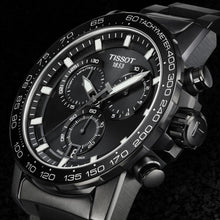 Load image into Gallery viewer, Tissot Supersport Chrono Black Dial Black Steel Strap Watch For Men - T125.617.33.051.00