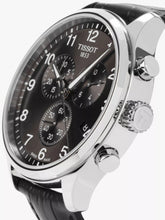 Load image into Gallery viewer, Tissot Chrono XL Classic Black Dial Black Leather Strap Watch For Men - T116.617.16.057.00