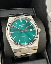 Load image into Gallery viewer, Tissot PRX Green Dial Silver Steel Strap Watch For Men - T137.410.11.091.00