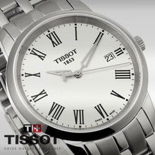 Load image into Gallery viewer, Tissot T Classic Dream White Dial Silver Steel Strap Watch for Men - T033.410.11.013.01