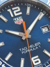 Load image into Gallery viewer, Tag Heuer Formula 1 Quartz Blue Dial Two Tone NATO Strap Watch for Men - WAZ1010.FC8197