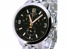 Load image into Gallery viewer, Tissot PRC 200 Chronograph Black Dial Stainless Steel Watch For Men - T0554171105700