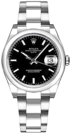 Rolex Oyster Perpetual Date 34 Black Dial Watch 115200