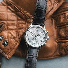 Load image into Gallery viewer, Tissot Chrono XL Silver Dial Brown Leather Strap Watch For Men - T116.617.16.037.00