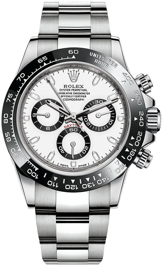 Rolex Cosmograph Daytona White Dial Men's Panda Watch 116500LN-0001