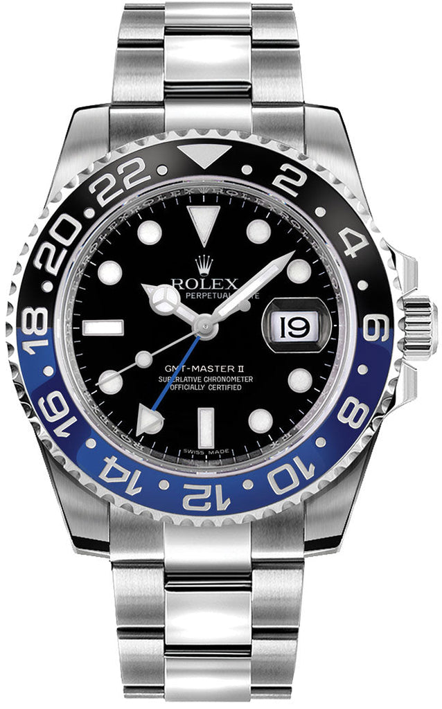 Rolex GMT-Master II Batman Oystersteel Men's Watch 116710BLNR-0002