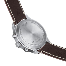 Load image into Gallery viewer, Tissot Chrono XL Vintage Blue Dial Brown Leather Strap Watch For Men - T116.617.16.042.00