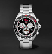 Load image into Gallery viewer, Tag Heuer Formula 1 Indy 500 Special Edition Black Dial Silver Steel Strap Watch for Men - CAZ101V.BA0842