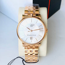 Load image into Gallery viewer, Tissot T Classic Carson Premium Automatic White Dial Rose Gold Steel Strap Watch for Men - T122.407.33.031.00