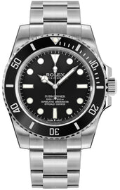 Rolex Submariner Black Dial Stainless Steel Men's Watch 124060-0001