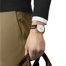 Load image into Gallery viewer, Tissot T Classic Tradition Chronograph White Dial Brown Leather Strap Watch For Men - T063.617.36.037.00