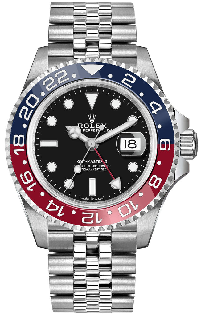 Rolex GMT-Master II Pepsi Oystersteel Jubilee Men's Watch 126710BLRO-0001