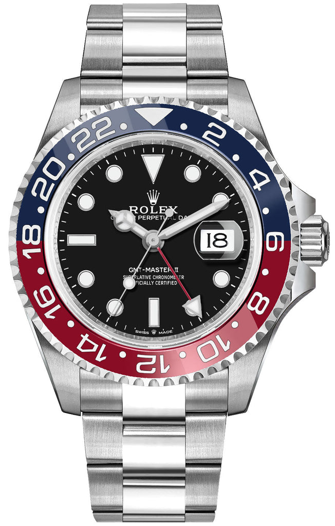 Rolex GMT-Master II Pepsi Oystersteel Men's Luxury Watch 126710BLRO-0002