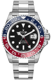 Rolex GMT-Master II Pepsi Black Dial Men's Luxury Watch 126710BLRO-0002