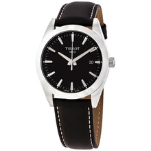 Load image into Gallery viewer, Tissot Gentleman Black Dial Black Leather Strap Watch For Men - T127.410.16.051.00