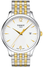 Load image into Gallery viewer, Tissot T Classic Tradition White Dial Two Tone Mesh Bracelet Watch for Women - T063.210.22.037.00