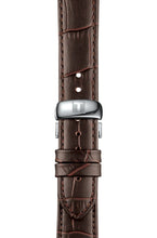 Load image into Gallery viewer, Tissot Tradition 5.5 Lady Silver Dial Brown Leather Strap Watch for Women - T063.009.16.018.00