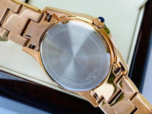 Load image into Gallery viewer, Bulova Crystal Mother of Pearl Dial Rose Gold Steel Strap Watch for Women - 98L197
