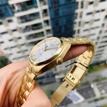 Load image into Gallery viewer, Tissot T Classic PR 100 Lady White Dial Gold Steel Strap Watch for Women - T101.210.33.031.00