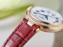 Load image into Gallery viewer, Tissot Bellissima Small Lady Diamonds Silver Dial Brown Leather Strap Watch For Women - T126.207.66.113.00