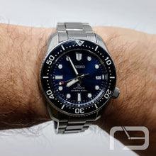 Load image into Gallery viewer, Seiko Prospex Sea Automatic Diver Green Dial Silver Steel Strap Watch For Men - SPB187J1