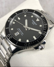 Load image into Gallery viewer, Tissot Seastar 1000 Black Dial Silver Steel Strap Watch For Men - T120.410.11.051.00