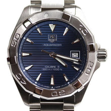 Load image into Gallery viewer, Tag Heuer Aquaracer Automatic Blue Dial Silver Steel Strap Watch for Men - WAY2112.BA0928