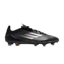 Load image into Gallery viewer, adidas F50 Pro FG Core Black Iron Metallic Gold Metallic