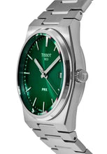Load image into Gallery viewer, Tissot PRX Green Dial Silver Steel Strap Watch For Men - T137.410.11.091.00