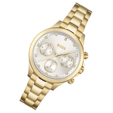 Load image into Gallery viewer, Hugo Boss Hera White Dial Gold Steel Strap Watch for Women - 1502628