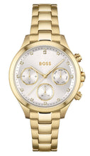 Load image into Gallery viewer, Hugo Boss Hera White Dial Gold Steel Strap Watch for Women - 1502628