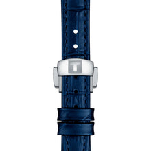 Load image into Gallery viewer, Tissot Bellissima Automatic Silver Dial Blue Leather Strap Watch For Women - T126.207.16.013.00