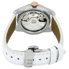 Load image into Gallery viewer, Tissot T-Classic Powermatic 80 Mother of Pearl Silver Dial White Leather Strap Watch For Women - T108.208.26.117.00
