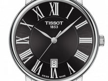 Load image into Gallery viewer, Tissot Carson Premium Black Dial Silver Steel Strap Watch For Men - T122.410.11.053.00