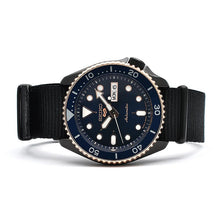 Load image into Gallery viewer, Seiko 5 Sports Automatic Blue Dial Black NATO Strap Watch for Men - SBSA098