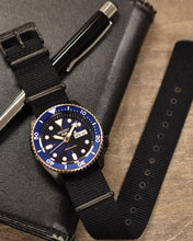 Load image into Gallery viewer, Seiko 5 Sports Automatic Blue Dial Black NATO Strap Watch for Men - SBSA098