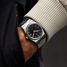 Load image into Gallery viewer, Tissot PRX Quartz Black Dial Silver Steel Strap Watch For Men - T137.410.11.051.00
