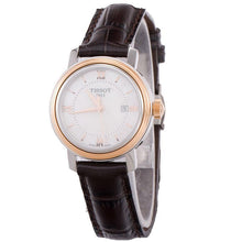 Load image into Gallery viewer, Tissot Bridgeport Lady White Dial Brown Leather Strap Watch For Women - T097.010.26.118.00